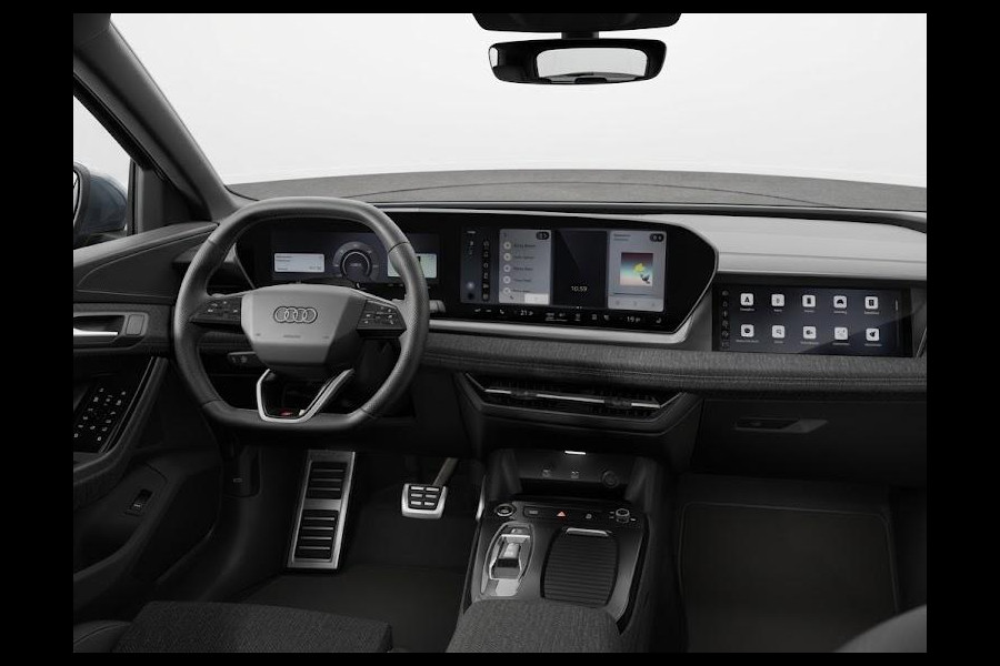 Audi Q6 e-tron S edition 83 Kwh 252 pk | Glazen panoramadak | Trekhaak, mechanisch draaibaar | Exterieurpakket zwart | Warmtewerend glas donker tint |