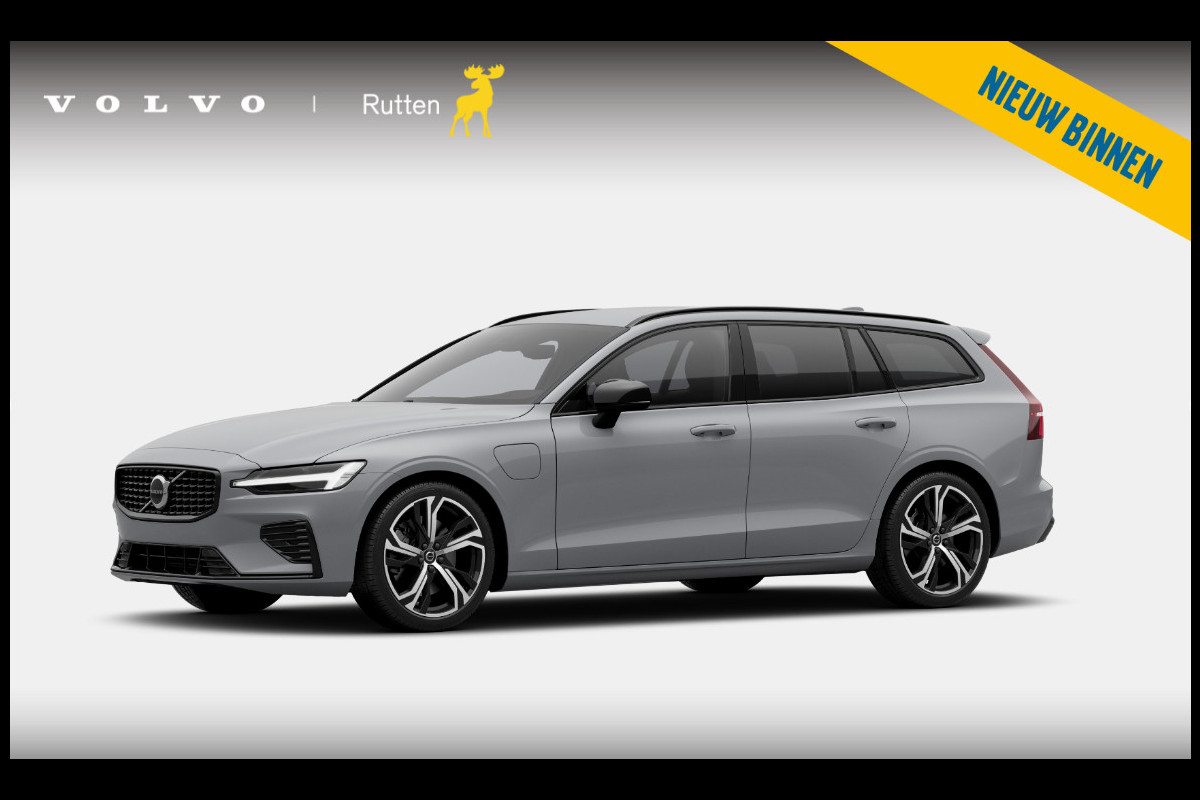Volvo V60 T6 333PK Automaat Plug-in hybrid AWD Plus Dark Adaptive Cruise Control/ Apple Carplay/ Android Auto/ Achteruitrijcamera/ Parkeersensoren voor en achter/ Stoelverwarming/ Stuurverwarming/ Elektrisch bedienbare stoelen met geheugen