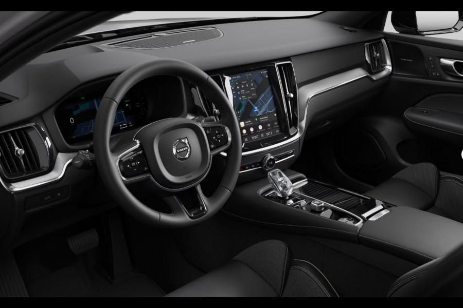 Volvo V60 T6 333PK Automaat Plug-in hybrid AWD Plus Dark Adaptive Cruise Control/ Apple Carplay/ Android Auto/ Achteruitrijcamera/ Parkeersensoren voor en achter/ Stoelverwarming/ Stuurverwarming/ Elektrisch bedienbare stoelen met geheugen