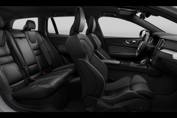 Volvo V60 T6 333PK Automaat Plug-in hybrid AWD Plus Dark Adaptive Cruise Control/ Apple Carplay/ Android Auto/ Achteruitrijcamera/ Parkeersensoren voor en achter/ Stoelverwarming/ Stuurverwarming/ Elektrisch bedienbare stoelen met geheugen