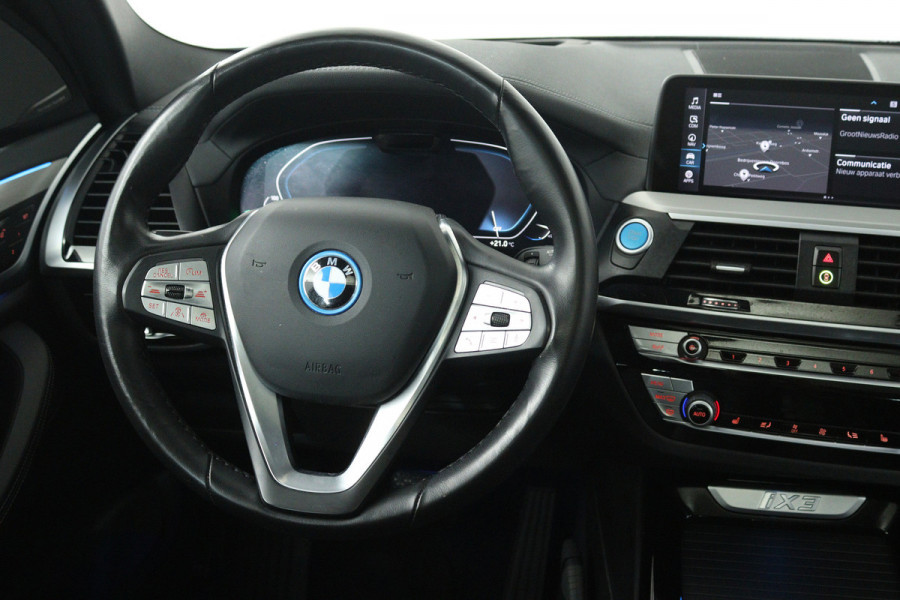 BMW iX3 High Executive 80 kWh SOH 97%(PANO, 360 CAMERA, H/K AUDIO, SFEERVERLICHTING, ADAPTIVE CRUISE, TREKHAAK, AUTOPILOT)
