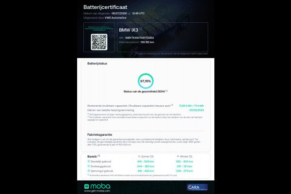 BMW iX3 High Executive 80 kWh SOH 97%(PANO, 360 CAMERA, H/K AUDIO, SFEERVERLICHTING, ADAPTIVE CRUISE, TREKHAAK, AUTOPILOT)