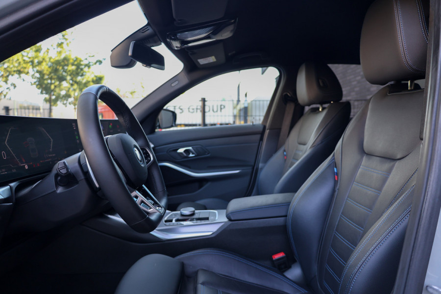 BMW 3-serie 330e M-SPORT | BTW | 360 | HUD | MEMORY | KEYLESS | LED | 20'' | ACC | LEDER | ELEK KOFFERKLEP |