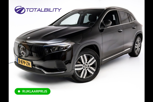 Mercedes-Benz EQA 250+ Luxury Line 71 kWh | Trekhaak | Adap. Cruise | Sfeerverlichting | Stoelverw. | Leer | 360 Camera | Elec. achterklep | Navigatie, App. connect, High perf. Led, Alarm klasse 3, Dodehoek assistent