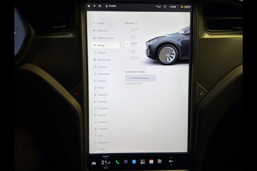 Tesla Model X 100D|Autopilot 2.5|Leder|Trekhaak|90% SOH|Stuur/Stoelverwarming