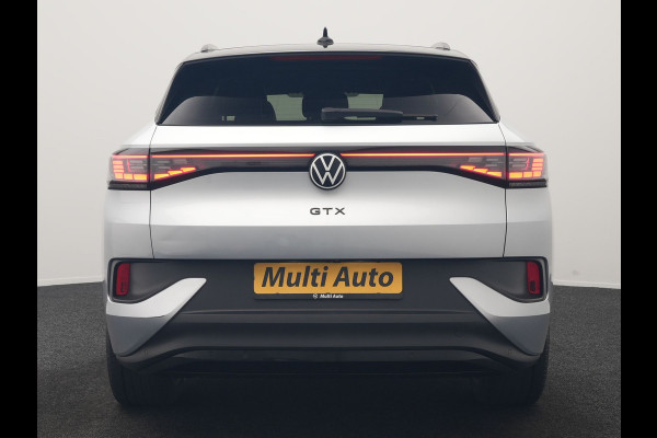 Volkswagen ID.4 GTX 4Motion 77 kWh 300pk Dealer O.H. | Trekhaak Af Fabriek | Panodak | Adaptive Cruise | Camera | IQ Light | Sportstoelen & Stuur Verwarmd | Keyless | Sfeerverlichting | Apple Carplay | Navigatie | DAB | 20"L.M |