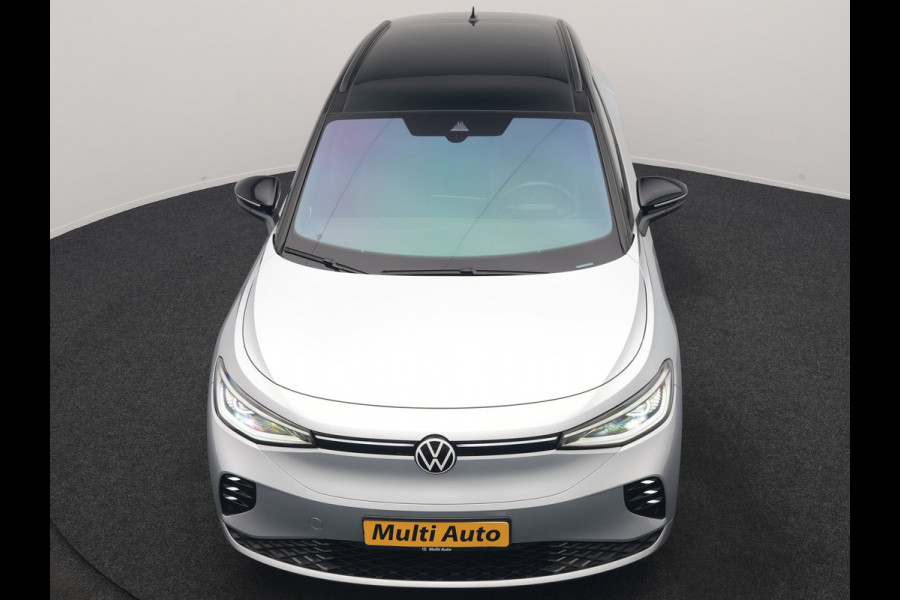 Volkswagen ID.4 GTX 4Motion 77 kWh 300pk Dealer O.H. | Trekhaak Af Fabriek | Panodak | Adaptive Cruise | Camera | IQ Light | Sportstoelen & Stuur Verwarmd | Keyless | Sfeerverlichting | Apple Carplay | Navigatie | DAB | 20"L.M |