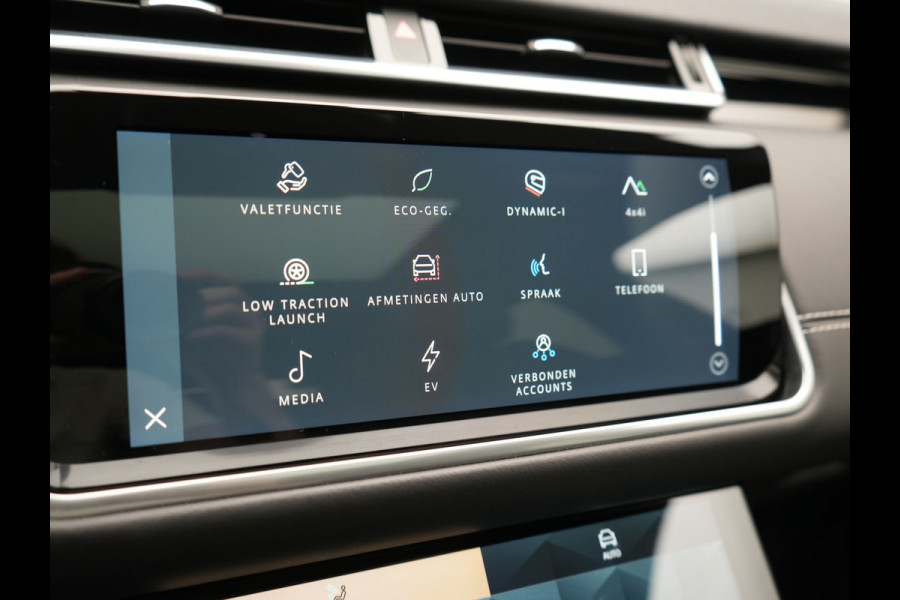 Land Rover Range Rover Velar P400e PHEV 400pk | Panodak | Adaptive Cruise | Camera | Meridian Audio | Lederen Sportstoelen Memory | Apple Carplay | Blis | Keyless | Navigatie | DAB | 20"L.M | Plug In Hybrid |