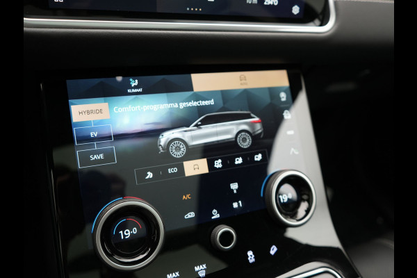 Land Rover Range Rover Velar P400e PHEV 400pk | Panodak | Adaptive Cruise | Camera | Meridian Audio | Lederen Sportstoelen Memory | Apple Carplay | Blis | Keyless | Navigatie | DAB | 20"L.M | Plug In Hybrid |