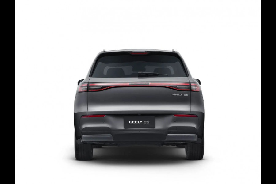 GEELY E5 Max+ 68 kWh 218 PK | 450 Km bereik | Panoramadak | 360 Camera | Warmtepomp | Stoelverwarming & verkoeling | Massagestoelen | Elektrische klep | Stuurverwarming | Parkeersensoren | Achterbank verwarmd | 19 Inch
