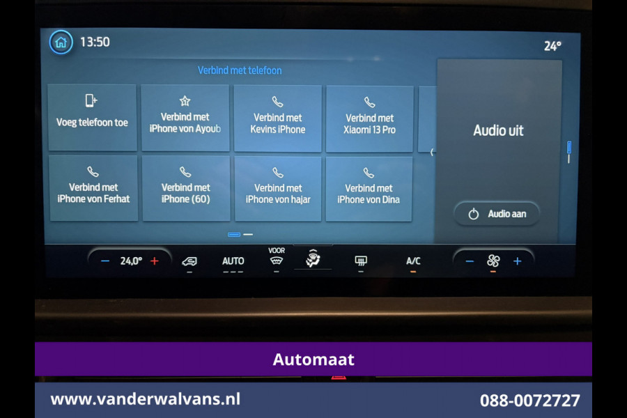 Ford Transit Custom 2.0 TDCI 136pk Automaat L1H1 Euro6 Airco | Camera | Apple Carplay | LED | 2740kg Trekhaak Cruisecontrol, Android Auto, Verwarmde Voorruit, Parkeersensoren, Bijrijdersbank