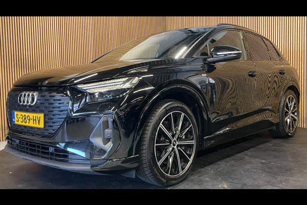 Audi Q4 e-tron 40 S-Line Competition 77 kWh|93%SOH|BLACK|ACC|APPLE CARPLAY|CAMERA|STOELVERWARMING|NAP|NL AUTO|INCL.BTW|1e EIG.|