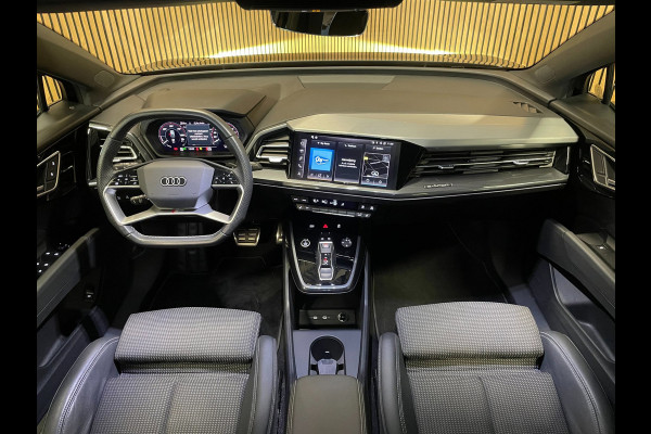 Audi Q4 e-tron 40 S-Line Competition 77 kWh|93%SOH|BLACK|ACC|APPLE CARPLAY|CAMERA|STOELVERWARMING|NAP|NL AUTO|INCL.BTW|1e EIG.|