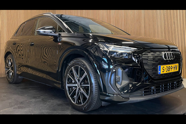 Audi Q4 e-tron 40 S-Line Competition 77 kWh|93%SOH|BLACK|ACC|APPLE CARPLAY|CAMERA|STOELVERWARMING|NAP|NL AUTO|INCL.BTW|1e EIG.|