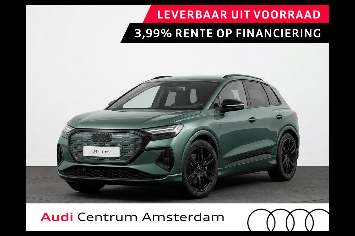 Audi Q4 e-tron S edition 82 kWh 286 pk | MMI navigatie pro | MMI bijrijdersdisplay | Techniekpakket plus | Optiekpakket zwart-glanzend |