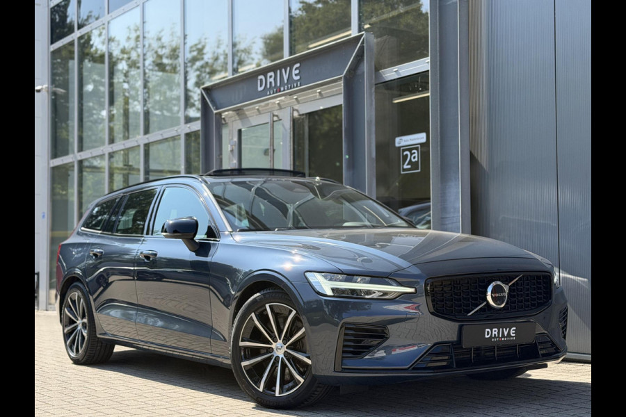 Volvo V60 2.0 T6 Plug-in hybrid 350Pk AWD Plus Dark Long Range|Pano|H/K|360Cam|Pilot|Trekhaak