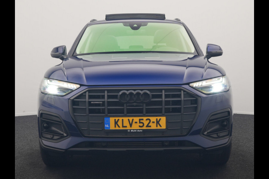 Audi Q5 50 TFSI e Advanced edition PHEV 300pk Dealer O.H. | Panodak | Head Up | Adaptive Cruise | 360 Camera | Bang & Olufsen | Matrix LED | Lederen Comfortstoelen Memory & Verwarmd | Keyless | Apple Carplay | Navigatie | DAB | Plug In Hybrid |
