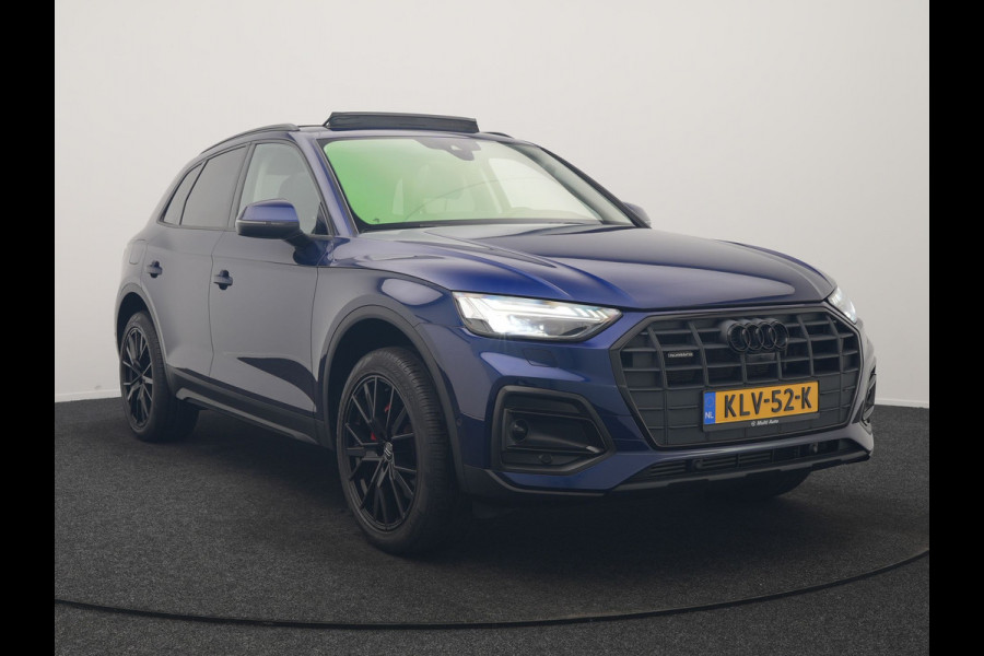 Audi Q5 50 TFSI e Advanced edition PHEV 300pk Dealer O.H. | Panodak | Head Up | Adaptive Cruise | 360 Camera | Bang & Olufsen | Matrix LED | Lederen Comfortstoelen Memory & Verwarmd | Keyless | Apple Carplay | Navigatie | DAB | Plug In Hybrid |