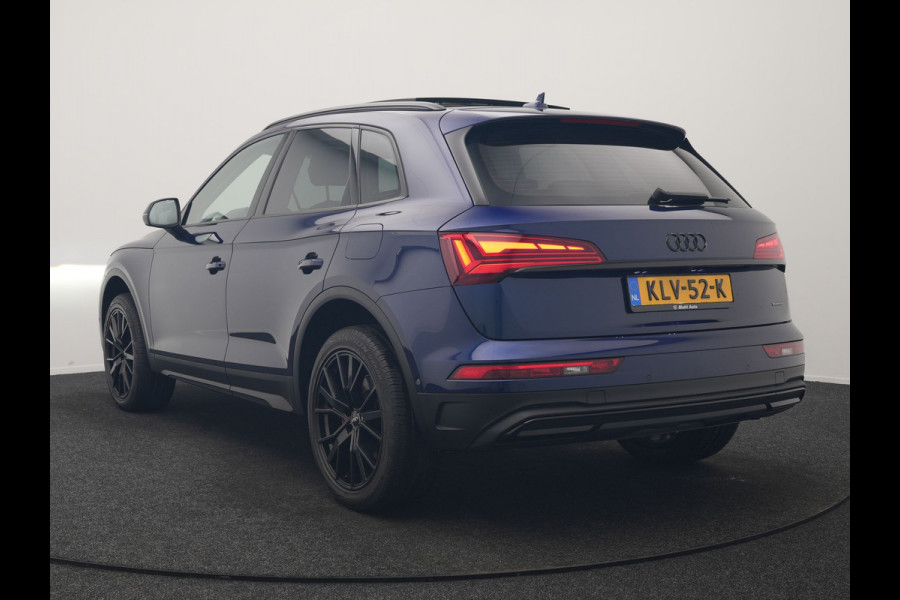 Audi Q5 50 TFSI e Advanced edition PHEV 300pk Dealer O.H. | Panodak | Head Up | Adaptive Cruise | 360 Camera | Bang & Olufsen | Matrix LED | Lederen Comfortstoelen Memory & Verwarmd | Keyless | Apple Carplay | Navigatie | DAB | Plug In Hybrid |