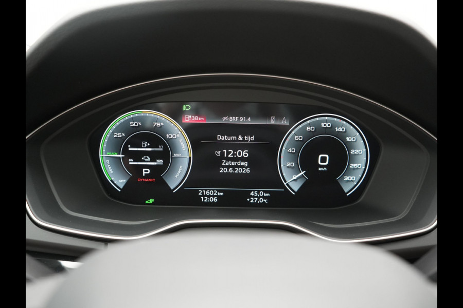 Audi Q5 50 TFSI e Advanced edition PHEV 300pk Dealer O.H. | Panodak | Head Up | Adaptive Cruise | 360 Camera | Bang & Olufsen | Matrix LED | Lederen Comfortstoelen Memory & Verwarmd | Keyless | Apple Carplay | Navigatie | DAB | Plug In Hybrid |