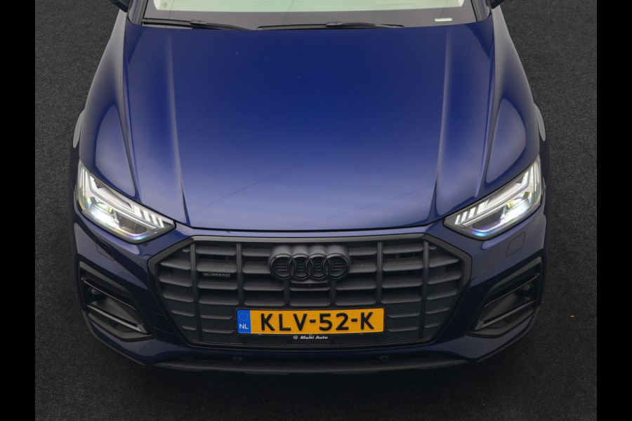 Audi Q5 50 TFSI e Advanced edition PHEV 300pk Dealer O.H. | Panodak | Head Up | Adaptive Cruise | 360 Camera | Bang & Olufsen | Matrix LED | Lederen Comfortstoelen Memory & Verwarmd | Keyless | Apple Carplay | Navigatie | DAB | Plug In Hybrid |