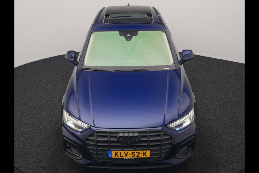 Audi Q5 50 TFSI e Advanced edition PHEV 300pk Dealer O.H. | Panodak | Head Up | Adaptive Cruise | 360 Camera | Bang & Olufsen | Matrix LED | Lederen Comfortstoelen Memory & Verwarmd | Keyless | Apple Carplay | Navigatie | DAB | Plug In Hybrid |