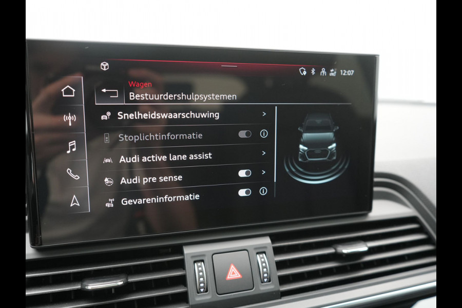 Audi Q5 50 TFSI e Advanced edition PHEV 300pk Dealer O.H. | Panodak | Head Up | Adaptive Cruise | 360 Camera | Bang & Olufsen | Matrix LED | Lederen Comfortstoelen Memory & Verwarmd | Keyless | Apple Carplay | Navigatie | DAB | Plug In Hybrid |