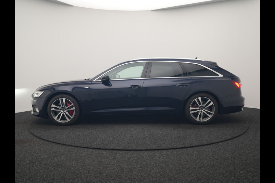 Audi A6 Avant 50 TFSI e Quattro S Line PHEV 300pk Dealer O.H. | Trekhaak Af Fabriek | Adaptive Cruise | Head Up | 360 Camera | Alcantara Sportstoelen Verwarmd | Stuur Verwarmd | Apple Carplay | Navigatie | Virtual | DAB | Plug In Hybrid