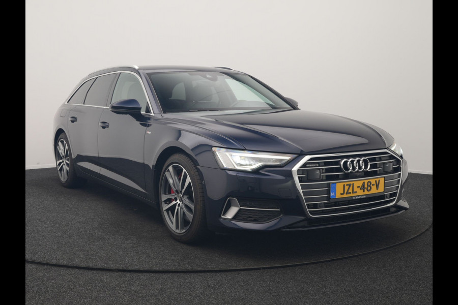 Audi A6 Avant 50 TFSI e Quattro S Line PHEV 300pk Dealer O.H. | Trekhaak Af Fabriek | Adaptive Cruise | Head Up | 360 Camera | Alcantara Sportstoelen Verwarmd | Stuur Verwarmd | Apple Carplay | Navigatie | Virtual | DAB | Plug In Hybrid