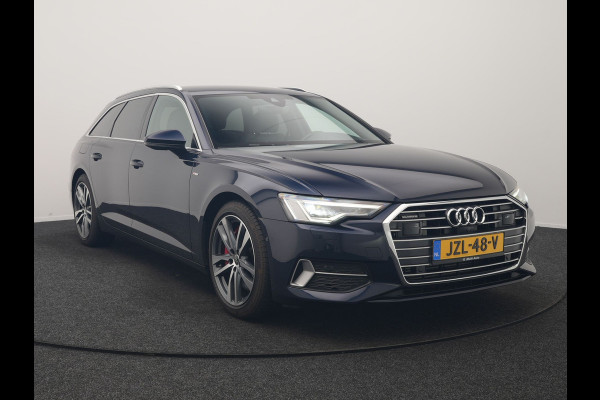 Audi A6 Avant 50 TFSI e Quattro S Line PHEV 300pk Dealer O.H. | Trekhaak Af Fabriek | Adaptive Cruise | Head Up | 360 Camera | Alcantara Sportstoelen Verwarmd | Stuur Verwarmd | Apple Carplay | Navigatie | Virtual | DAB | Plug In Hybrid