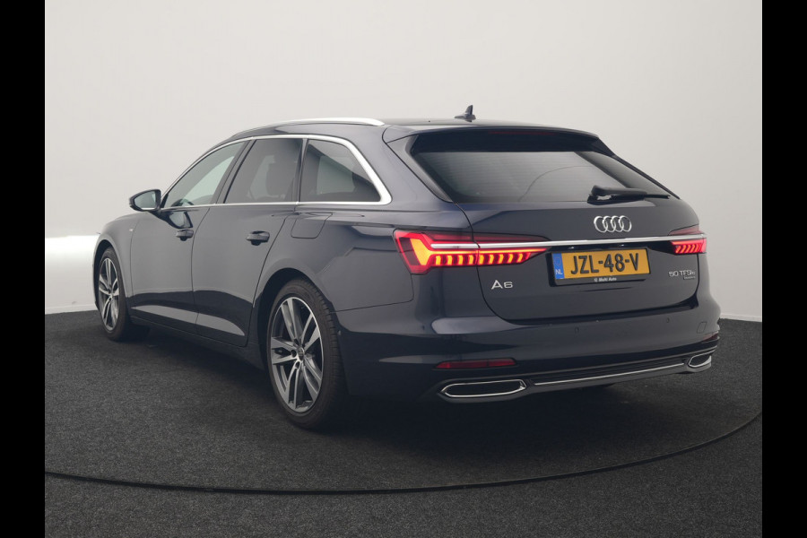 Audi A6 Avant 50 TFSI e Quattro S Line PHEV 300pk Dealer O.H. | Trekhaak Af Fabriek | Adaptive Cruise | Head Up | 360 Camera | Alcantara Sportstoelen Verwarmd | Stuur Verwarmd | Apple Carplay | Navigatie | Virtual | DAB | Plug In Hybrid