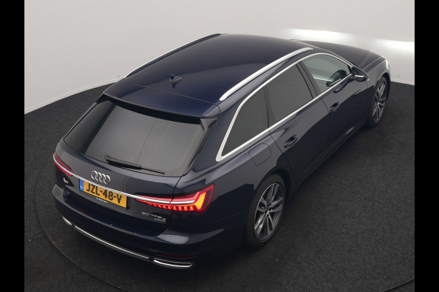 Audi A6 Avant 50 TFSI e Quattro S Line PHEV 300pk Dealer O.H. | Trekhaak Af Fabriek | Adaptive Cruise | Head Up | 360 Camera | Alcantara Sportstoelen Verwarmd | Stuur Verwarmd | Apple Carplay | Navigatie | Virtual | DAB | Plug In Hybrid