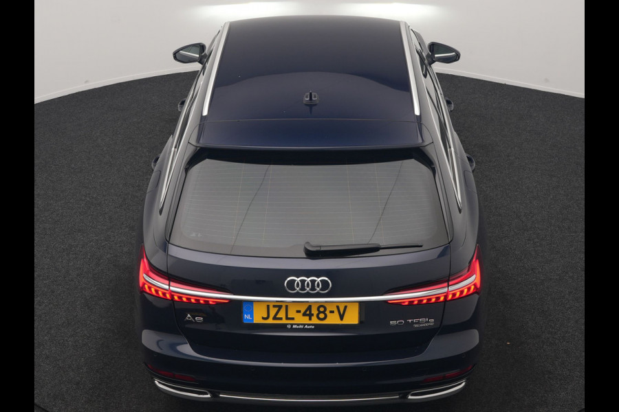 Audi A6 Avant 50 TFSI e Quattro S Line PHEV 300pk Dealer O.H. | Trekhaak Af Fabriek | Adaptive Cruise | Head Up | 360 Camera | Alcantara Sportstoelen Verwarmd | Stuur Verwarmd | Apple Carplay | Navigatie | Virtual | DAB | Plug In Hybrid