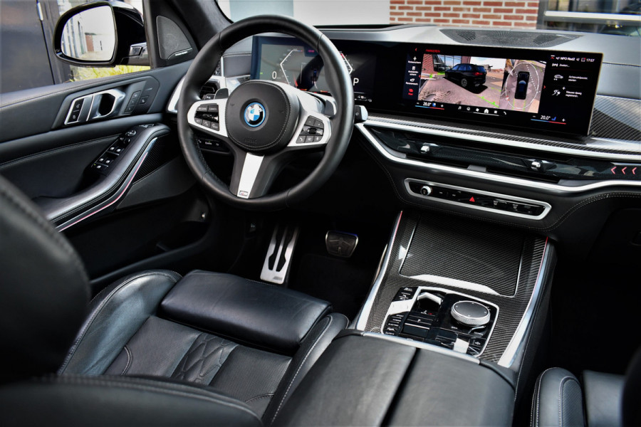 BMW X5 xDrive50e M-Sport Pro M-zetels Pano Trekh ACC 360 HUD H/K Carbon Alc-hemel