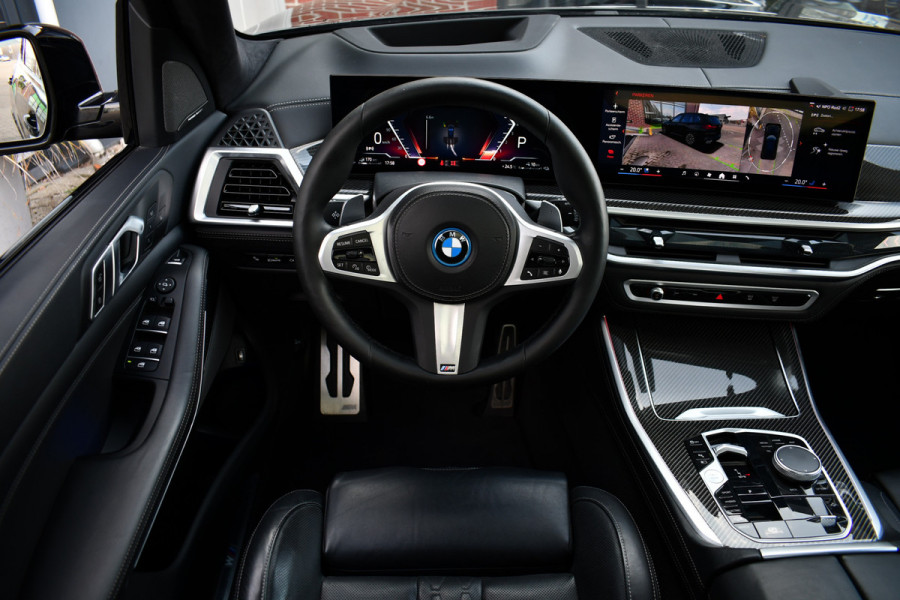 BMW X5 xDrive50e M-Sport Pro M-zetels Pano Trekh ACC 360 HUD H/K Carbon Alc-hemel