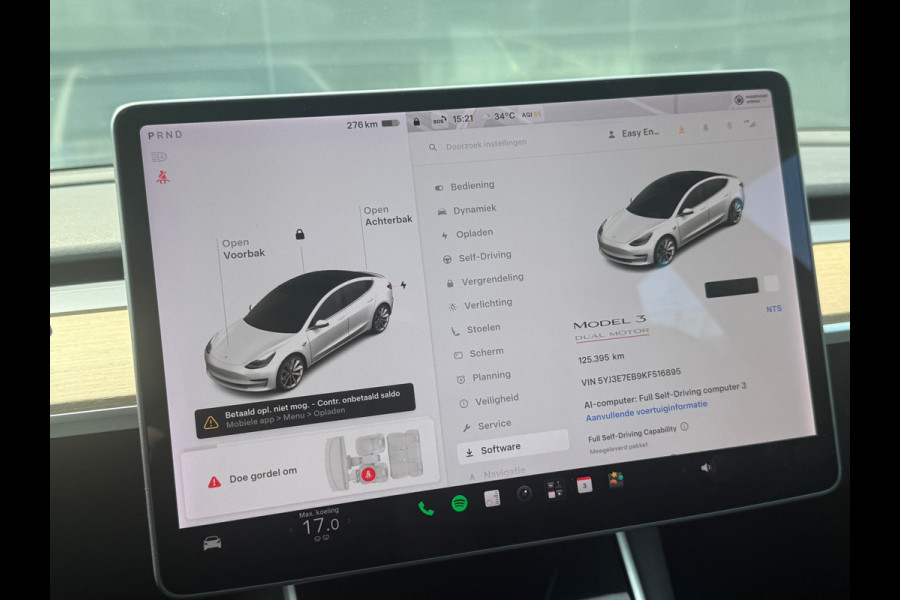 Tesla Model 3 Performance AWD 75 kWh FULL FSD 88% SOH