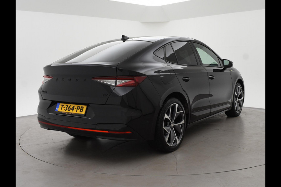 Škoda ENYAQ Coupé iV 80 RS 300 PK RS 4WD SOH 91% + CRYSTAL LIGHT | ELEK. TREKHAAK | STOELVERW. V+A | 21 INCH | MASSAGE | HEAD-UP