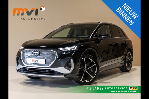 Audi Q4 e-tron 40 Launch edition S Competition 77 kWh 204pk / SoH 92,1 / Panorama dak / Sonos / Dodehoekdetectie / Trekhaak / Stoelverwarming / Apple carplay /
