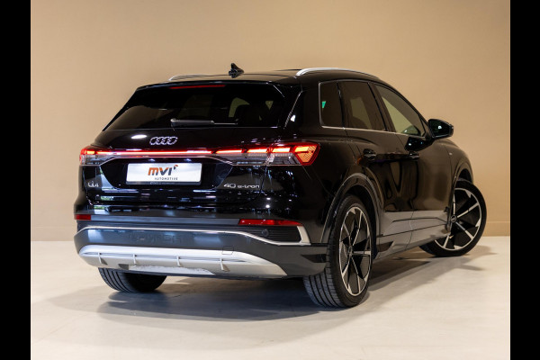 Audi Q4 e-tron 40 Launch edition S Competition 77 kWh 204pk / SoH 92,1 / Panorama dak / Sonos / Dodehoekdetectie / Trekhaak / Stoelverwarming / Apple carplay /