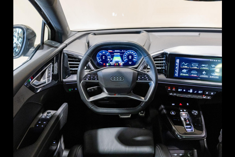Audi Q4 e-tron 40 Launch edition S Competition 77 kWh 204pk / SoH 92,1 / Panorama dak / Sonos / Dodehoekdetectie / Trekhaak / Stoelverwarming / Apple carplay /