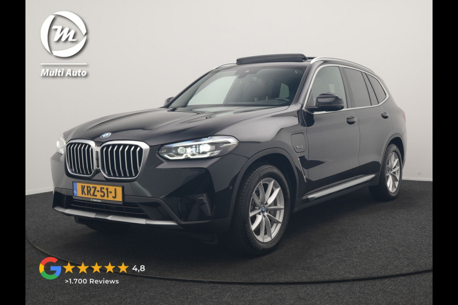 BMW X3 xDrive30e PHEV 293pk Dealer O.H | Trekhaak Af Fabriek | Panodak | 360 Camera | Lederen Sportstoelen Verwarmd | Cruise Control | Apple Carplay | Virtual | Navigatie | DAB | 18"L.M | Plug In Hybrid |