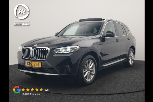 BMW X3 xDrive30e PHEV 293pk Dealer O.H | Trekhaak Af Fabriek | Panodak | 360 Camera | Lederen Sportstoelen Verwarmd | Cruise Control | Apple Carplay | Virtual | Navigatie | DAB | 18"L.M | Plug In Hybrid |