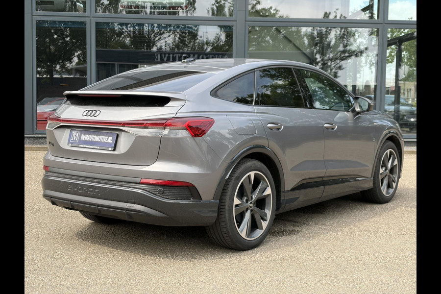 Audi Q4 Sportback e-tron 45 S Edition 82 kWh SOH 96% | S-Exterieur | ADAPT. CRUISE CONTROL | STOELVERWARMING | ELEK. ACHTERKLEP | ACHTERUIRIJCAMERA | RIJKLAAR + 12 MND BOVAG GARANTIE | RESTERENDE ACCU GARANTIE TOT EN MET 2032 OF 160k KM |