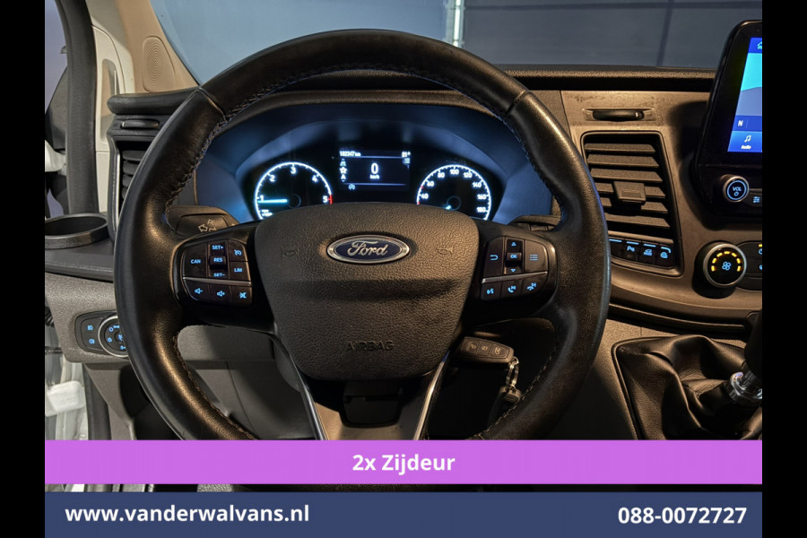 Ford Transit Custom 2.0 TDCI 130pk L2H1 Euro6 Airco | 2x zijdeur | Camera | Navigatie | LED | Cruisecontrol | 2800kg Trekhaak Android Auto, Parkeersensoren, Verwarmde voorruit, Bijrijdersbank, Achterklep