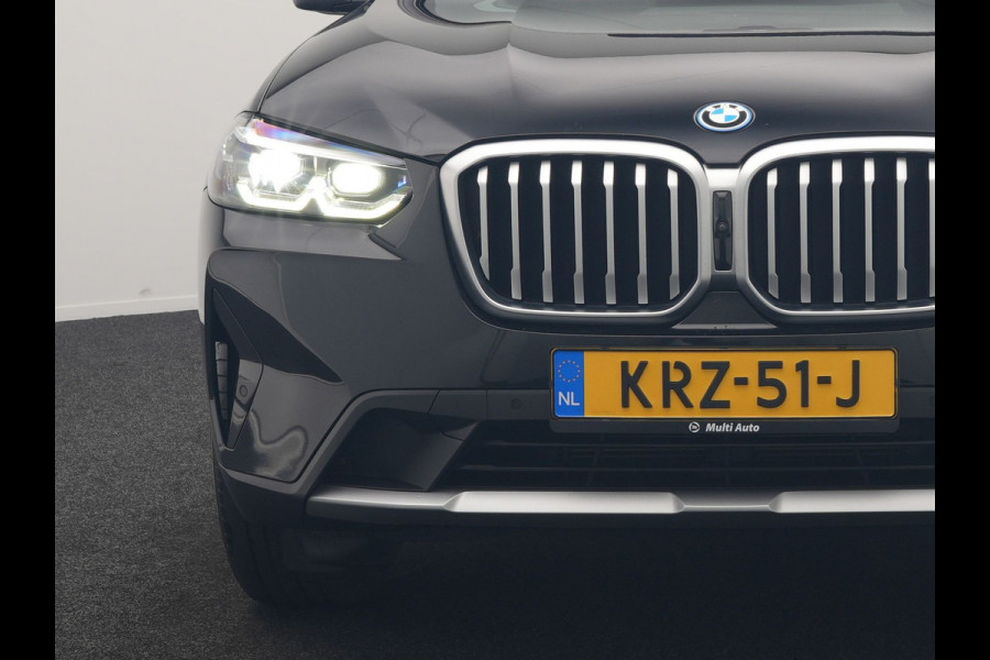BMW X3 xDrive30e PHEV 293pk Dealer O.H | Trekhaak Af Fabriek | Panodak | 360 Camera | Lederen Sportstoelen Verwarmd | Cruise Control | Apple Carplay | Virtual | Navigatie | DAB | 18"L.M | Plug In Hybrid |