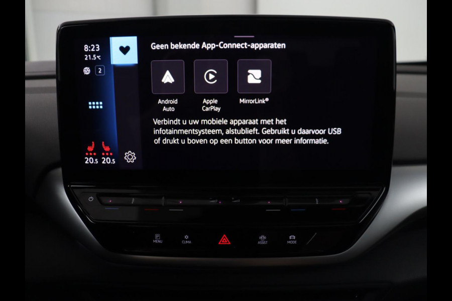 Volkswagen ID.4 First Max 77 kWh | SOH 91,9% | Panoramadak | Leder/alcantara | Memory | Stuur/stoel verwarming | Adaptive cruise | 360 camera | Dodehoek detectie | Carplay | Sfeerverlichting |