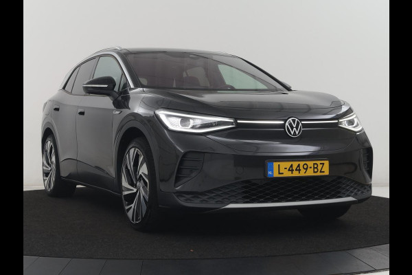 Volkswagen ID.4 First Max 77 kWh | SOH 91,9% | Panoramadak | Leder/alcantara | Memory | Stuur/stoel verwarming | Adaptive cruise | 360 camera | Dodehoek detectie | Carplay | Sfeerverlichting |