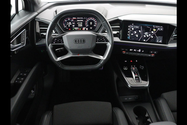 Audi Q4 e-tron 40 Launch edition S Competition 77 kWh | SOH 92,1% | Half leder | Stoelverwarming | Carplay | Adaptive cruise | Climate control | Camera | Park assist | Trekhaak
