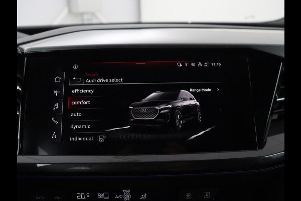 Audi Q4 e-tron 40 Launch edition S Competition 77 kWh | SOH 92,1% | Half leder | Stoelverwarming | Carplay | Adaptive cruise | Climate control | Camera | Park assist | Trekhaak