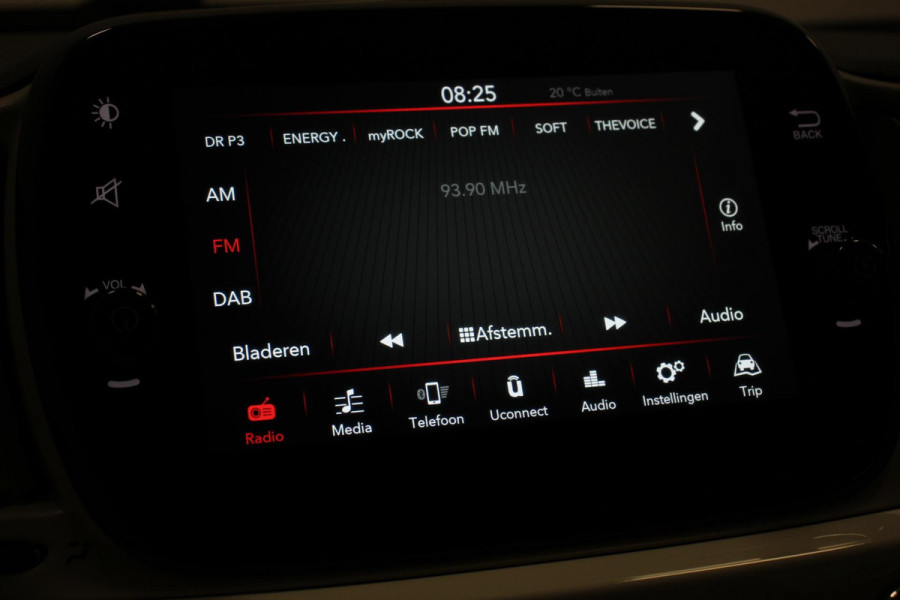 Fiat 500C 1.0 69pk Hybrid Lounge Plus Climate Control Navigatie Apple Carplay/Android Auto Parkeersensor achter Cruise Control Airco